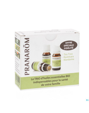 Triopack 3 huiles essentielles    3x10ml pranarom