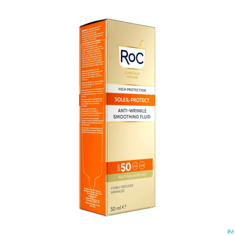 Roc soleil-protect fluide anti rides ip50+    50ml