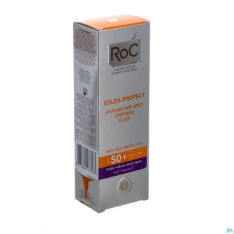 Roc soleil-protect fluide a/taches brun ip50+ 50ml
