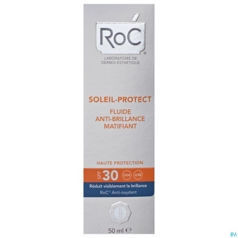 Roc soleil-protect fluide a/brillance ip30    50ml