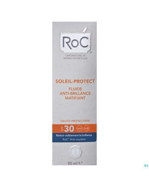 Roc soleil-protect fluide a/brillance ip30    50ml