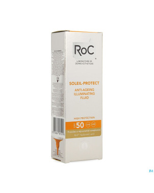 Roc soleil-protect fluide aa illumin. ip50+   50ml