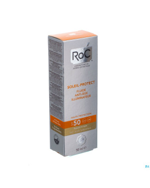 Roc soleil-protect fluide aa illumin. ip50+   50ml