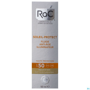 Roc soleil-protect fluide aa illumin. ip50+   50ml