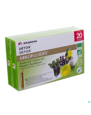 Arkofluide detox bio   unicadoses 20 rempl.2622074