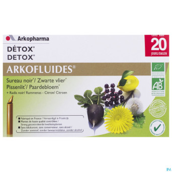 Arkofluide detox bio   unicadoses 20 rempl.2622074