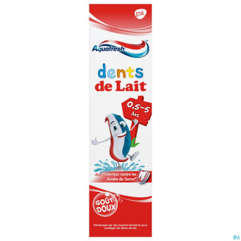 Aquafresh kids milk teeth dentifrice    75ml