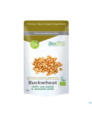 Biotona sprouted buckwheat raw bio pdr 300g
