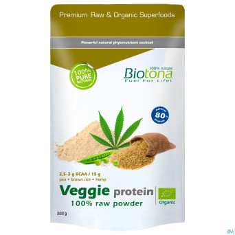 Biotona veggie protein raw bio pdr 300g