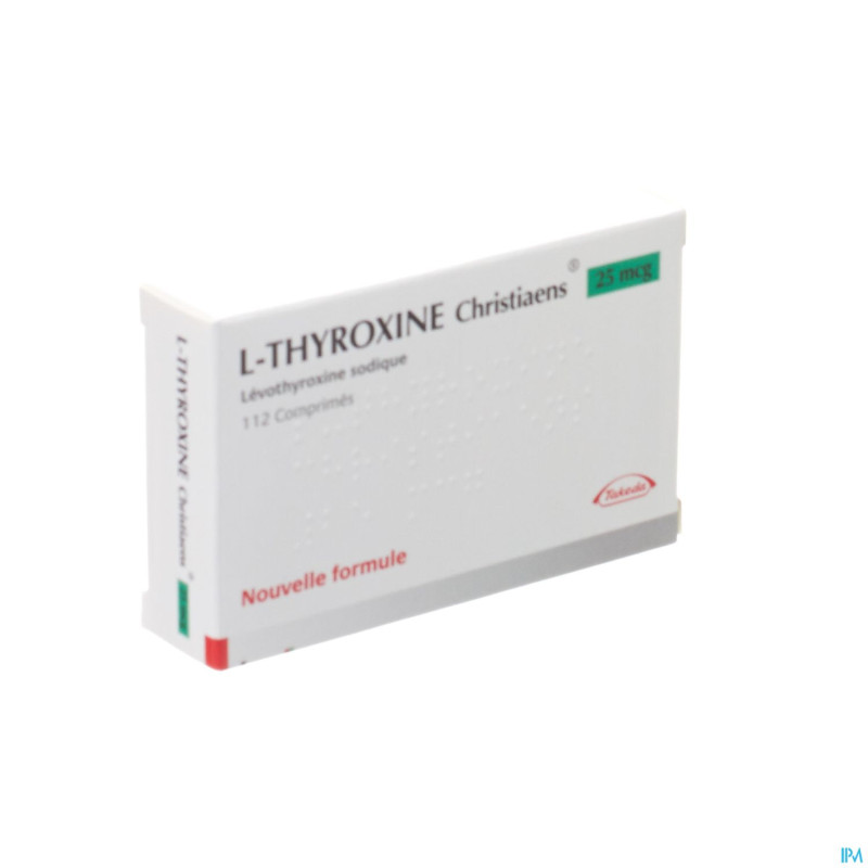 L thyroxine christiaens comp 112x0,025mg