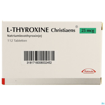 L thyroxine christiaens comp 112x0,025mg