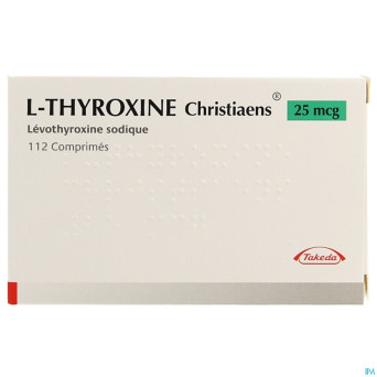 L thyroxine christiaens comp 112x0,025mg