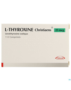 L thyroxine christiaens comp 112x0,025mg