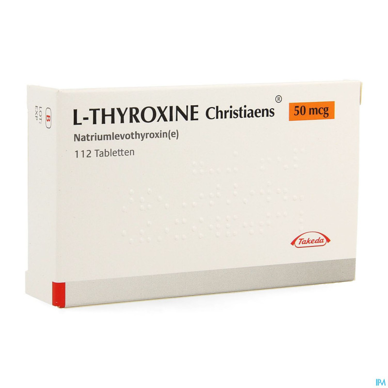 L thyroxine christiaens comp 112x0,050mg