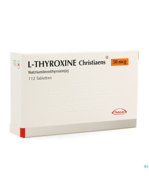 L thyroxine christiaens comp 112x0,050mg