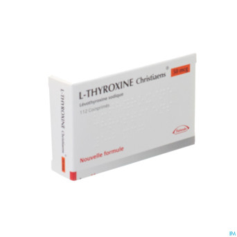 L thyroxine christiaens comp 112x0,050mg