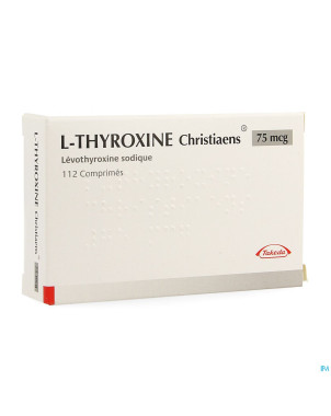 L thyroxine christiaens comp 112x0,075mg