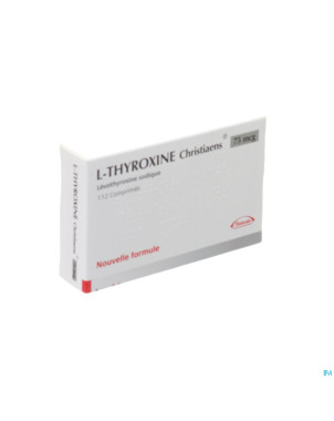 L thyroxine christiaens comp 112x0,075mg