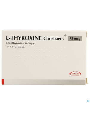 L thyroxine christiaens comp 112x0,075mg