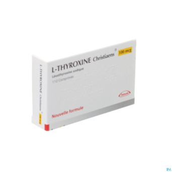 L thyroxine christiaens comp 112x0,100mg