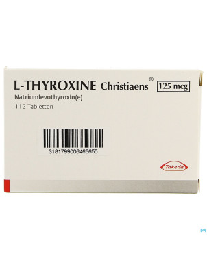 L thyroxine christiaens comp 112x0,125mg