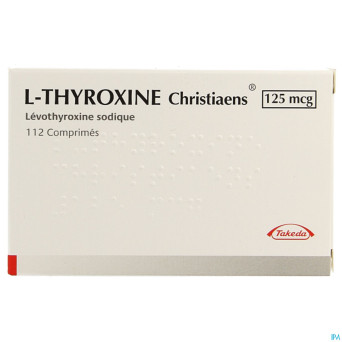 L thyroxine christiaens comp 112x0,125mg