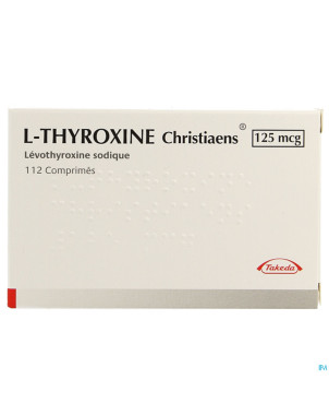 L thyroxine christiaens comp 112x0,125mg