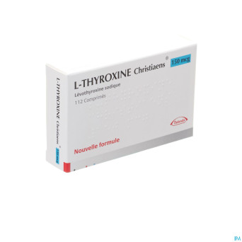 L thyroxine christiaens comp 112x0,150mg
