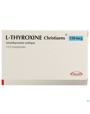 L thyroxine christiaens comp 112x0,150mg