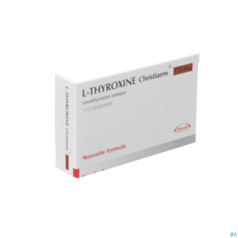 L thyroxine christiaens comp 112x0,175mg