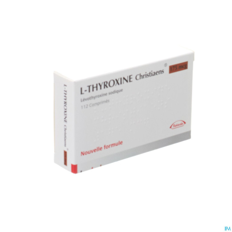 L thyroxine christiaens comp 112x0,175mg