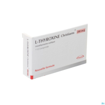 L thyroxine christiaens comp 112x0,200mg