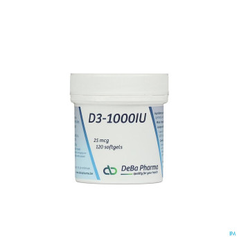 D3 1000iu    softgels 120    deba