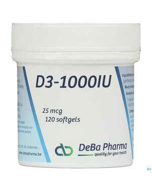 D3 1000iu    softgels 120    deba