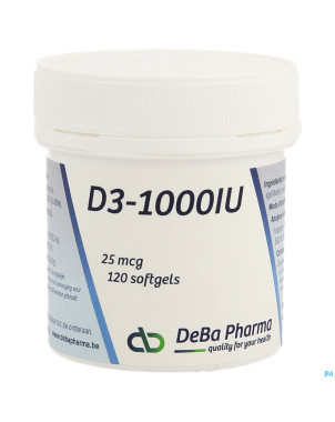 D3 1000iu    softgels 120    deba
