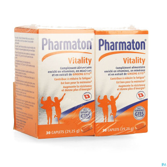 Pharmaton vitality caplets 2x30 promo