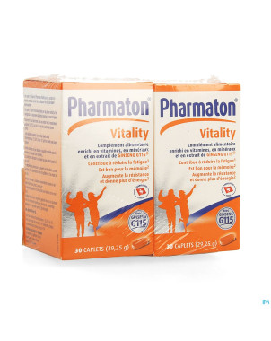 Pharmaton vitality caplets 2x30 promo