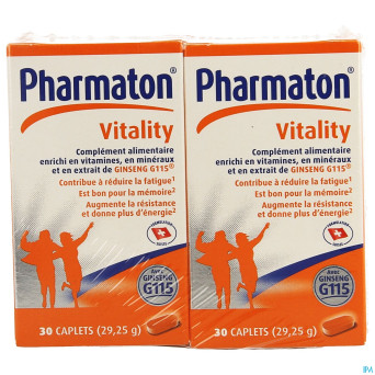 Pharmaton vitality caplets 2x30 promo