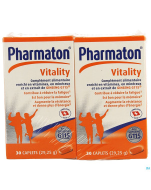 Pharmaton vitality caplets 2x30 promo