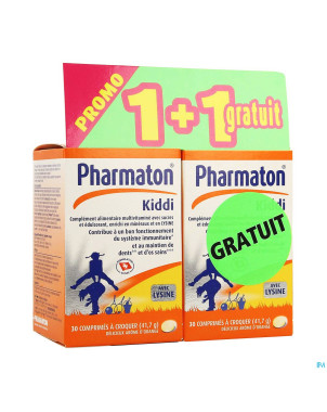 Pharmaton kiddi chew comp a croquer 2x30 promo