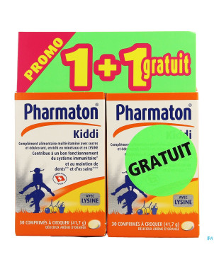 Pharmaton kiddi chew comp a croquer 2x30 promo
