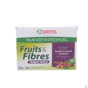 Ortis fruits & fibres transit facile cubes 24