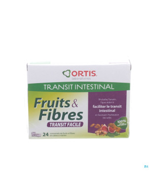 Ortis fruits & fibres transit facile cubes 24
