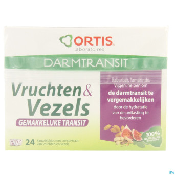 Ortis fruits & fibres transit facile cubes 24