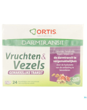 Ortis fruits & fibres transit facile cubes 24