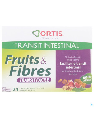 Ortis fruits & fibres transit facile cubes 24