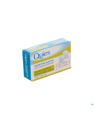 Quies protection audit.a/bruit silicone 3 paires