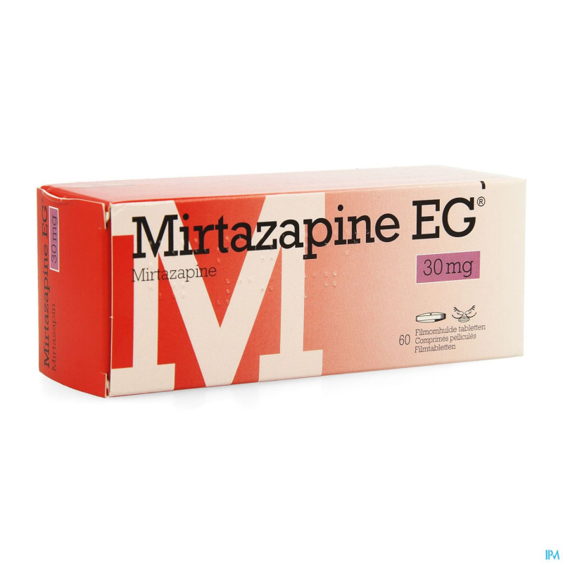 Mirtazapine eg 30mg pi pharma comp pell  60 pip