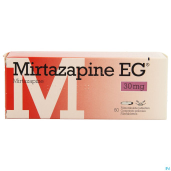 Mirtazapine eg 30mg pi pharma comp pell  60 pip