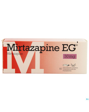 Mirtazapine eg 30mg pi pharma comp pell  60 pip